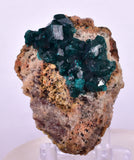 5.4cms DIOPTASE CRYSTALS CONGO EMERALD COLOR MINERAL SPECIMEN KB128