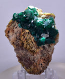 5.4cms DIOPTASE CRYSTALS CONGO EMERALD COLOR MINERAL SPECIMEN KB128