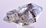 3cms QUARTZ SCEPTER CRYSTAL HYDROCARBON INCLUSIONS DOUBLE TERMINATED CHINA QB136