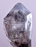 3cms QUARTZ SCEPTER CRYSTAL HYDROCARBON INCLUSIONS DOUBLE TERMINATED CHINA QB136