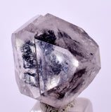 2cms QUARTZ HERKAIMER CRYSTAL HYDROCARBON INCLUSIONS DOUBLE TERMINATED CHINA QB137