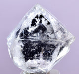 2cms QUARTZ HERKAIMER CRYSTAL HYDROCARBON INCLUSIONS DOUBLE TERMINATED CHINA QB137