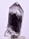2.4cms QUARTZ CRYSTAL HYDROCARBON INCLUSIONS DOUBLE TERMINATED CHINA QB138