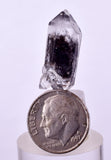 2.4cms QUARTZ CRYSTAL HYDROCARBON INCLUSIONS DOUBLE TERMINATED CHINA QB138