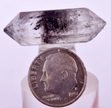 3.1cms QUARTZ CRYSTAL HYDROCARBON INCLUSIONS DOUBLE TERMINATED CHINA QB143