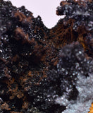 6cms  HEMATITE ps BARITE MANGANESE OXIDE DRUZY SPARKLY MOROCCO  VB18