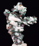 3.3cms NATIVE COPPER CALCITE MALACHITE RARE CRYSTALS MOROCCO MINERAL IB229