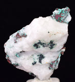 2.7cms NATIVE COPPER CALCITE MALACHITE RARE CRYSTALS MOROCCO MINERAL IB232