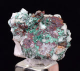 2.7cms NATIVE COPPER CALCITE MALACHITE RARE CRYSTALS MOROCCO MINERAL IB234
