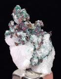 2.8cms NATIVE COPPER CALCITE MALACHITE RARE CRYSTALS MOROCCO MINERAL IB235