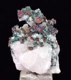 2.8cms NATIVE COPPER CALCITE MALACHITE RARE CRYSTALS MOROCCO MINERAL IB235