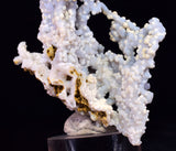 6.7cms BLUE CHALCEDONY MORDENITE STALACITE CRYSTALS INDIA TRANSLUCENT TB188