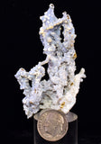 6.7cms BLUE CHALCEDONY MORDENITE STALACITE CRYSTALS INDIA TRANSLUCENT TB188