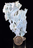 5.4cms BLUE CHALCEDONY MORDENITE STALACITE CRYSTALS INDIA TRANSLUCENT TB189