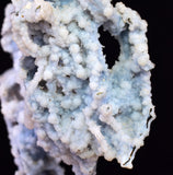 5.6cms BLUE CHALCEDONY MORDENITE STALACITE CRYSTALS INDIA TRANSLUCENT TB190