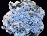 5.3cms BLUE CHALCEDONY MORDENITE STALACITE CRYSTALS INDIA TRANSLUCENT TB191