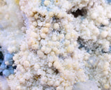 5.3cms BLUE CHALCEDONY MORDENITE STALACITE CRYSTALS INDIA TRANSLUCENT TB191