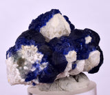 4.3cms BLUE FLUORITE QUARTZ CRYSTALS HUANGGANG MINES CHINA KB130