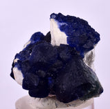 4.3cms BLUE FLUORITE QUARTZ CRYSTALS HUANGGANG MINES CHINA KB130