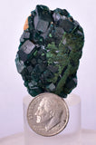 3.9cms DIOPTASE CRYSTALS CONGO EMERALD COLOR MINERAL SPECIMEN KB136