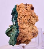 4.1cms DIOPTASE CRYSTALS CONGO EMERALD COLOR MINERAL SPECIMEN KB141