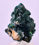 4.1cms DIOPTASE CRYSTALS CONGO EMERALD COLOR MINERAL SPECIMEN KB143