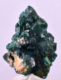4.1cms DIOPTASE CRYSTALS CONGO EMERALD COLOR MINERAL SPECIMEN KB143