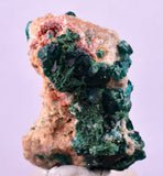 3.9cms DIOPTASE CRYSTALS CONGO EMERALD COLOR MINERAL SPECIMEN KB144