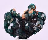 2.7cms DIOPTASE CRYSTALS CONGO EMERALD COLOR MINERAL SPECIMEN KB146