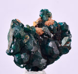 2.7cms DIOPTASE CRYSTALS CONGO EMERALD COLOR MINERAL SPECIMEN KB146