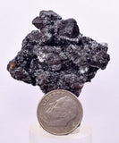 3.9cms  HEMATITE ps BARITE MANGANESE OXIDE DRUZY SPARKLY MOROCCO  VB23