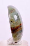 3cms GEM BLUE OPAL SCENIC CABOCHON PERU SEASCAPE PENDANT JEWELRY BB433