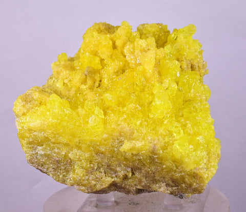 9.6cms SULPHUR CRYSTAL BOLIVIA MINERAL SPECIMEN YW2