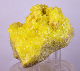 9.6cms SULPHUR CRYSTAL BOLIVIA MINERAL SPECIMEN YW2