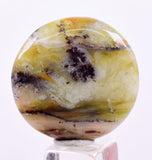 2.5cms GEM BLUE OPAL SCENIC CABOCHON PERU SEASCAPE PENDANT JEWELRY BB435