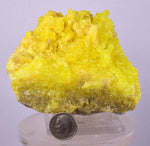 9.6cms SULPHUR CRYSTAL BOLIVIA MINERAL SPECIMEN YW2