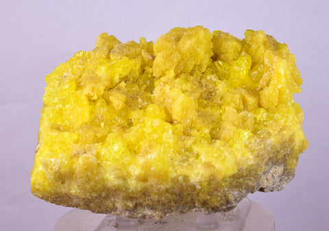 9.4cms SULPHUR CRYSTAL BOLIVIA MINERAL SPECIMEN YW3