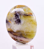 2.5cms GEM BLUE OPAL SCENIC CABOCHON PERU SEASCAPE PENDANT JEWELRY BB435
