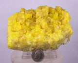 9.4cms SULPHUR CRYSTAL BOLIVIA MINERAL SPECIMEN YW3