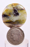 2.5cms GEM BLUE OPAL SCENIC CABOCHON PERU SEASCAPE PENDANT JEWELRY BB435