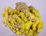 8.6cms SULPHUR CRYSTAL BOLIVIA MINERAL SPECIMEN YW4