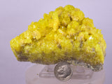 8.6cms SULPHUR CRYSTAL BOLIVIA MINERAL SPECIMEN YW5