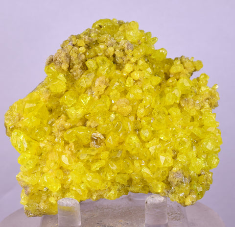 7.3cms SULPHUR CRYSTAL BOLIVIA MINERAL SPECIMEN YW6