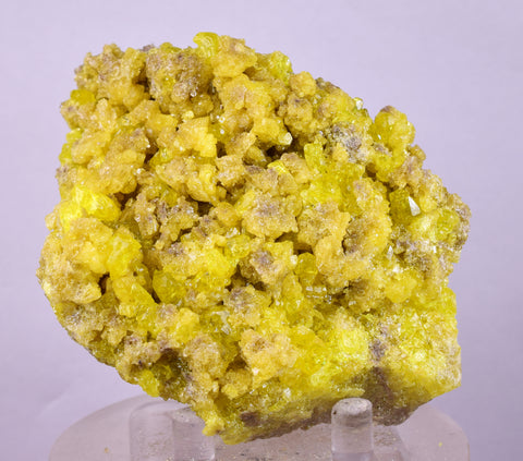 9.3cms SULPHUR CRYSTAL BOLIVIA MINERAL SPECIMEN YW8