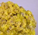 9.3cms SULPHUR CRYSTAL BOLIVIA MINERAL SPECIMEN YW8