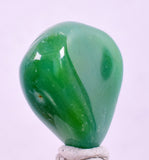 9carats GEM SILICA CHRYSOCOLLA CHALCEDONY LILY MINE PERU SCENIC TUMBLED BB441
