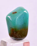 13carats GEM SILICA CHRYSOCOLLA CHALCEDONY LILY MINE PERU SCENIC TUMBLED BB444