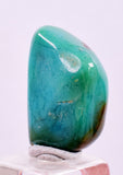 13carats GEM SILICA CHRYSOCOLLA CHALCEDONY LILY MINE PERU SCENIC TUMBLED BB444