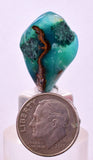 17carats GEM SILICA CHRYSOCOLLA CHALCEDONY LILY MINE PERU SCENIC TUMBLED BB445