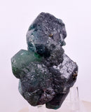 8cms GREEN FLUORITE BOULANGERITE PYRITE CRYSTALS PERU MILPO PERU KB160